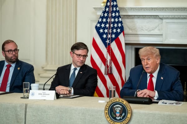Photo of President Trump and Mike Johnson