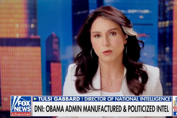 Picture of Tulsi Gabbard, Director of National Intelligence, on Fox News 