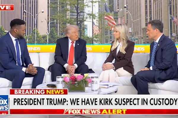 Picture of President Trump on FoxNews 