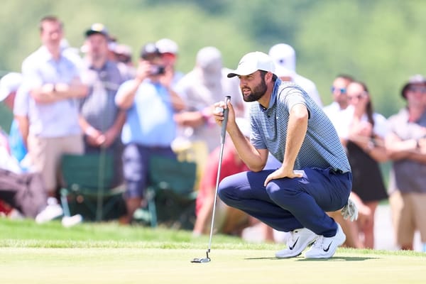 Image of Scottie Scheffler on a golf course 