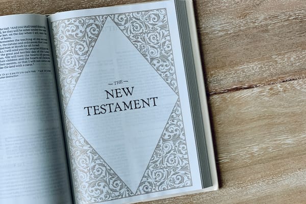 Image of a Bible on a table