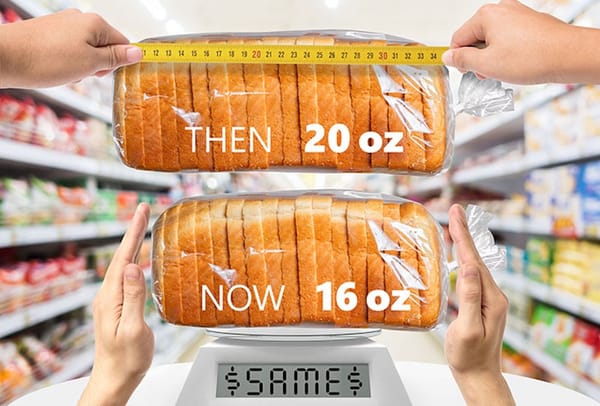 Image of a 20 ounce loaf of bread and a 16 ounce of bread