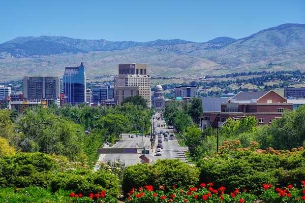 Image looking over the city of Boise, Idaho