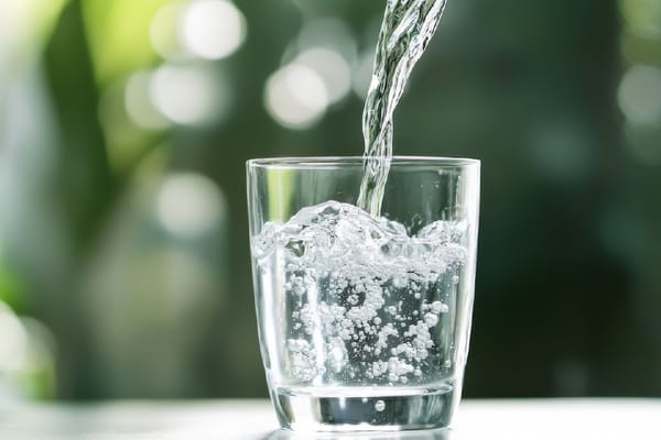 Image of water being poured into a glass